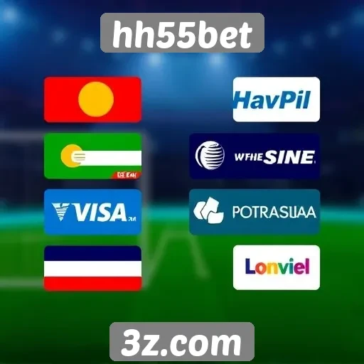 Métodos de pagamento aceitos pelo hh55bet